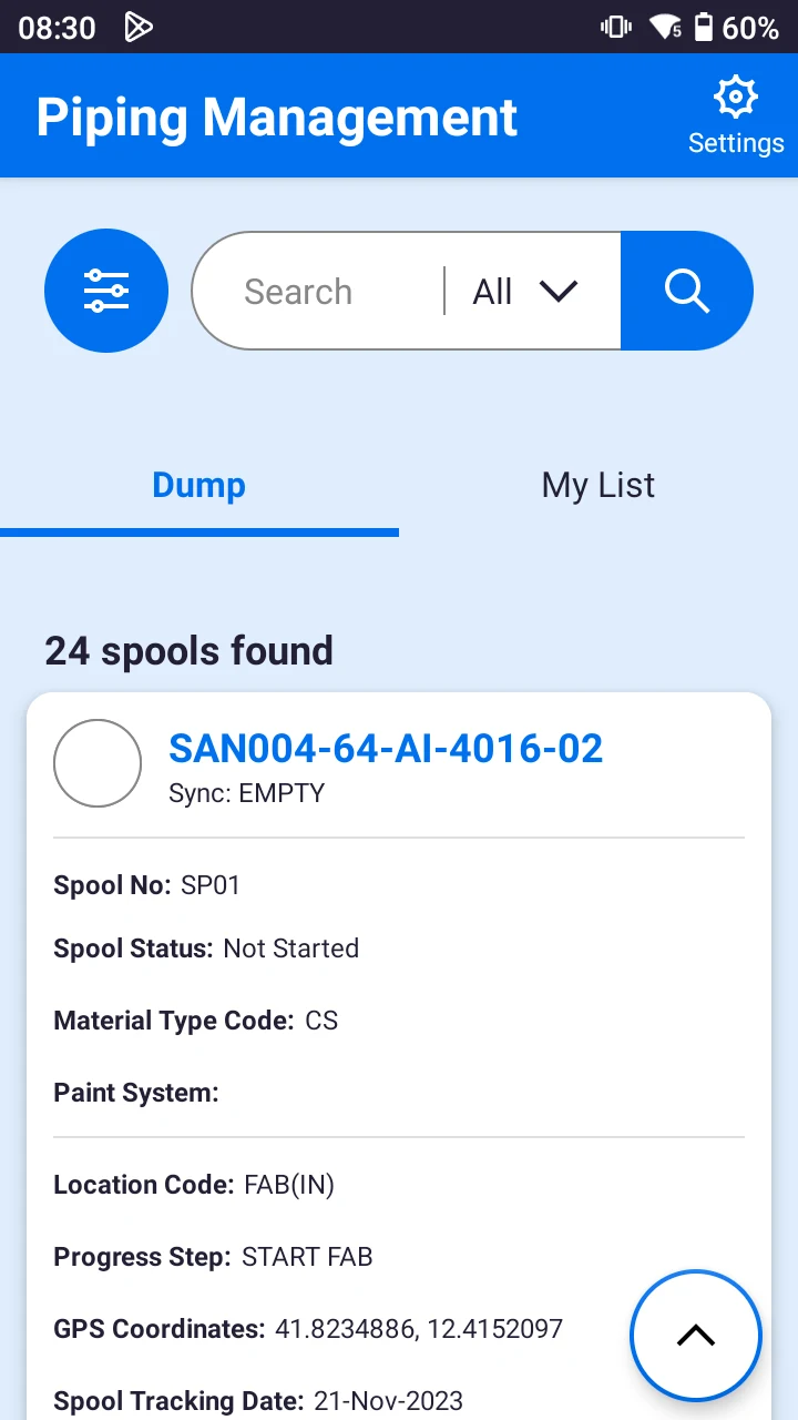 EasyPlant Piping Management screenshot