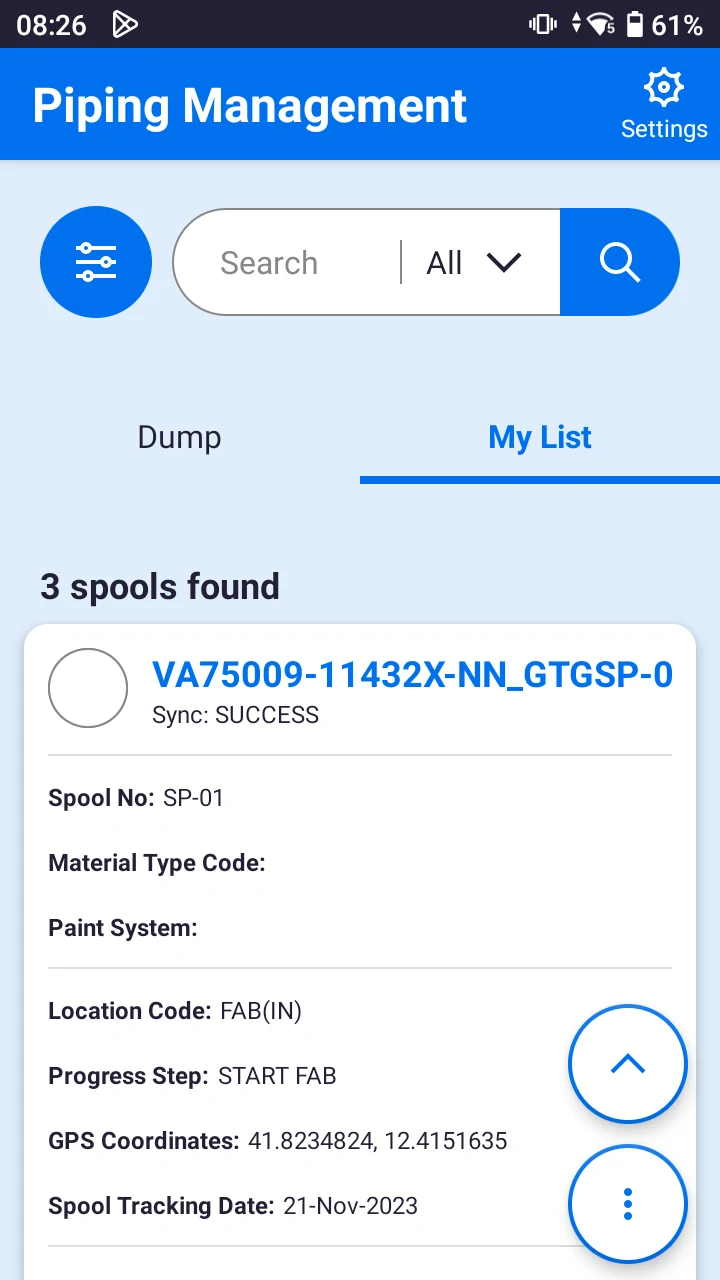 EasyPlant Piping Management screenshot